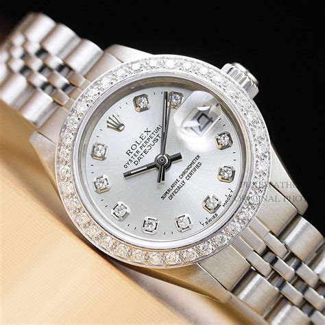 silver diamond rolex watches|rolex watch diamond bezel prices.